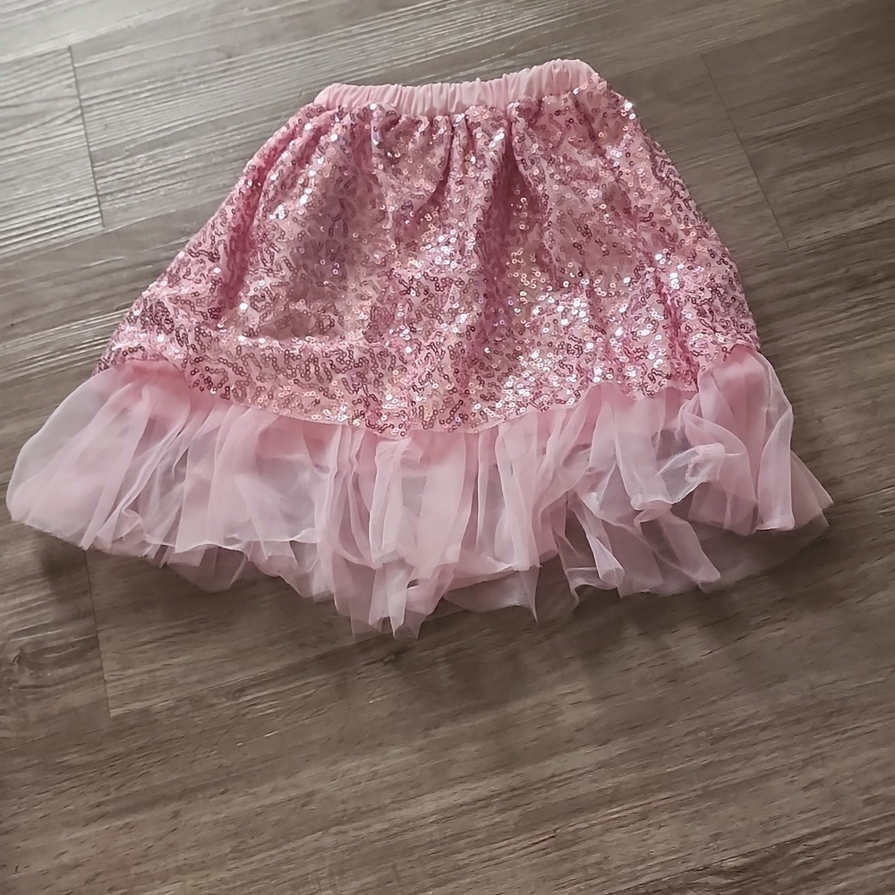 Baby Girl Sequin Pink Skirts - Picture 2 of 2